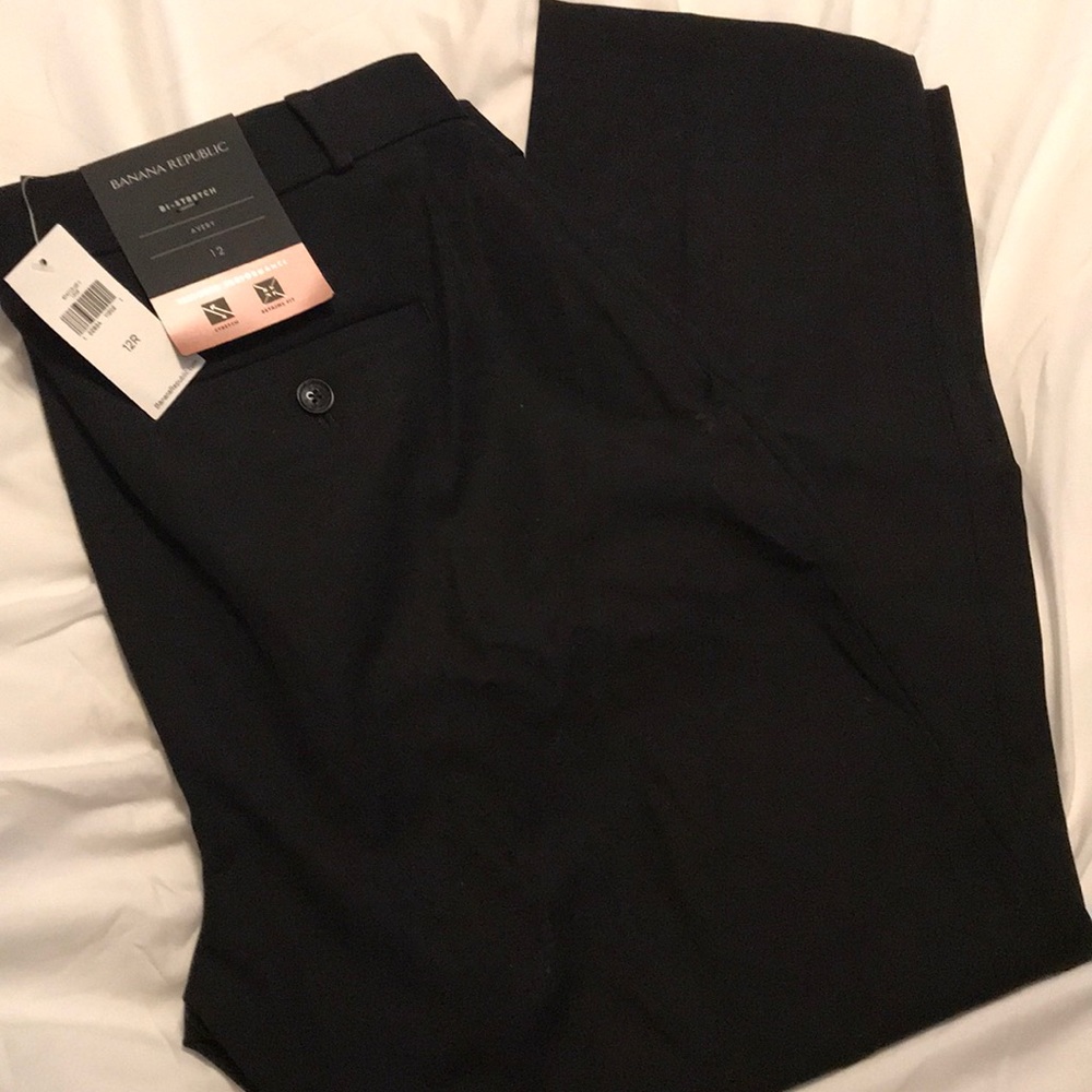 Banana Republic Avery bi-stretch black pants
